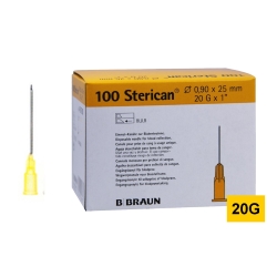 STERICAN 20G (0.9×25), LB, žlutá (100 ks)