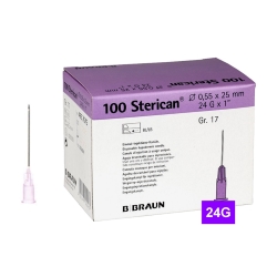 STERICAN 24G (0.55×25), LB, fialová (100 ks)