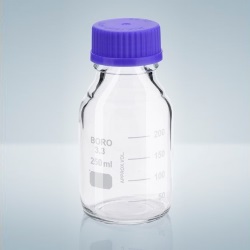 Láhev s GL uzávěrem, BORO-3.3, čirá, 100 ml