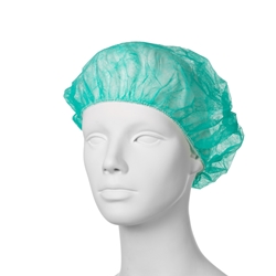 Jednorázová čepice Baret (100 ks) - zelená