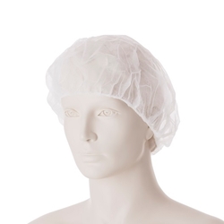 Jednorázová čepice Baret (100 ks) - bílá