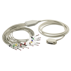 EKG kabel (KZ2) vcelku, 10 svodů